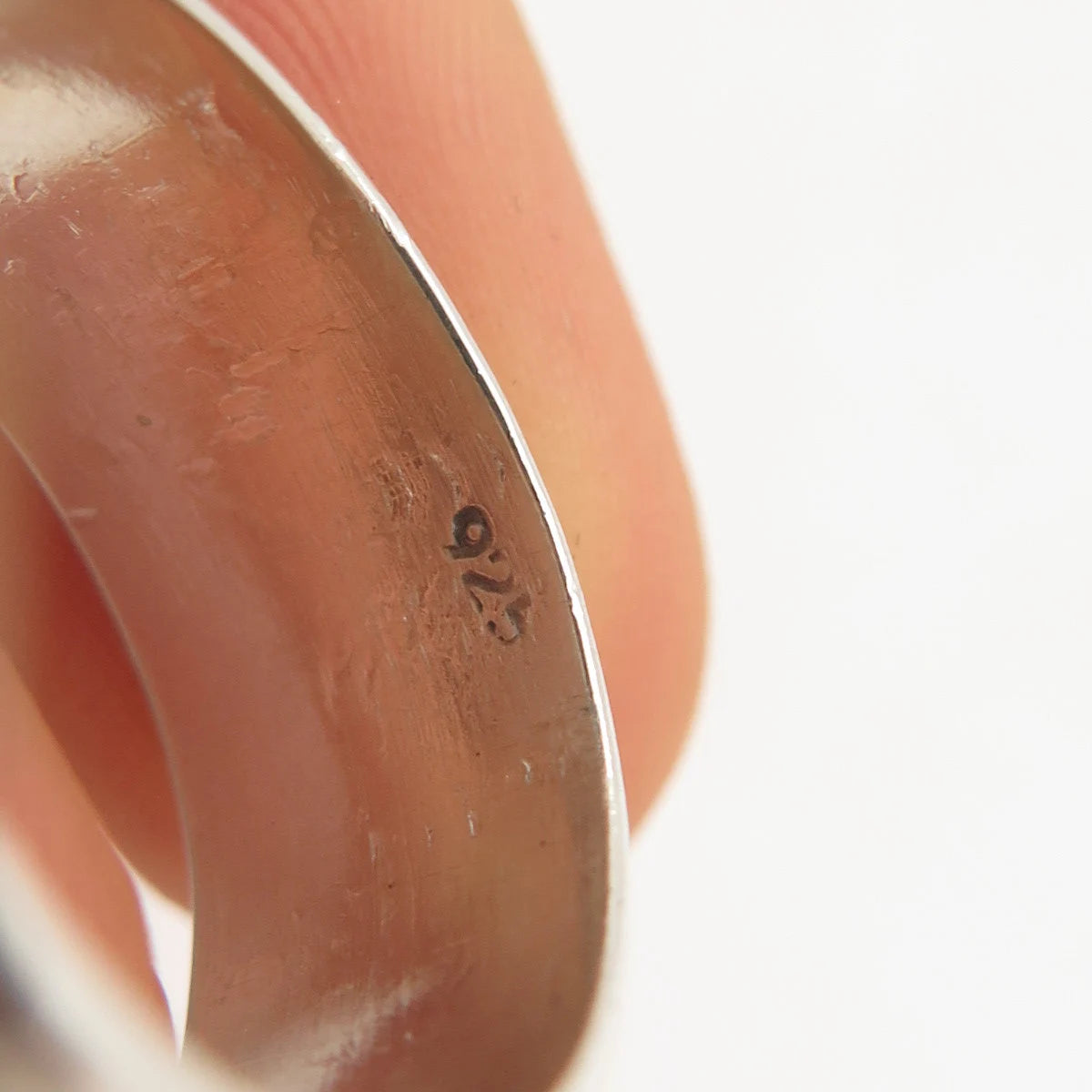 925 Sterling Silver Vintage Greek Maze Rotating Band Ring Size 9.25