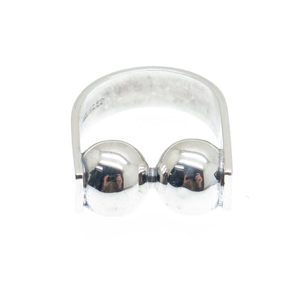 KUPITTAAN KULTA 925S Sterling Silver Vintage Finland Modernist Ring Size 5.25