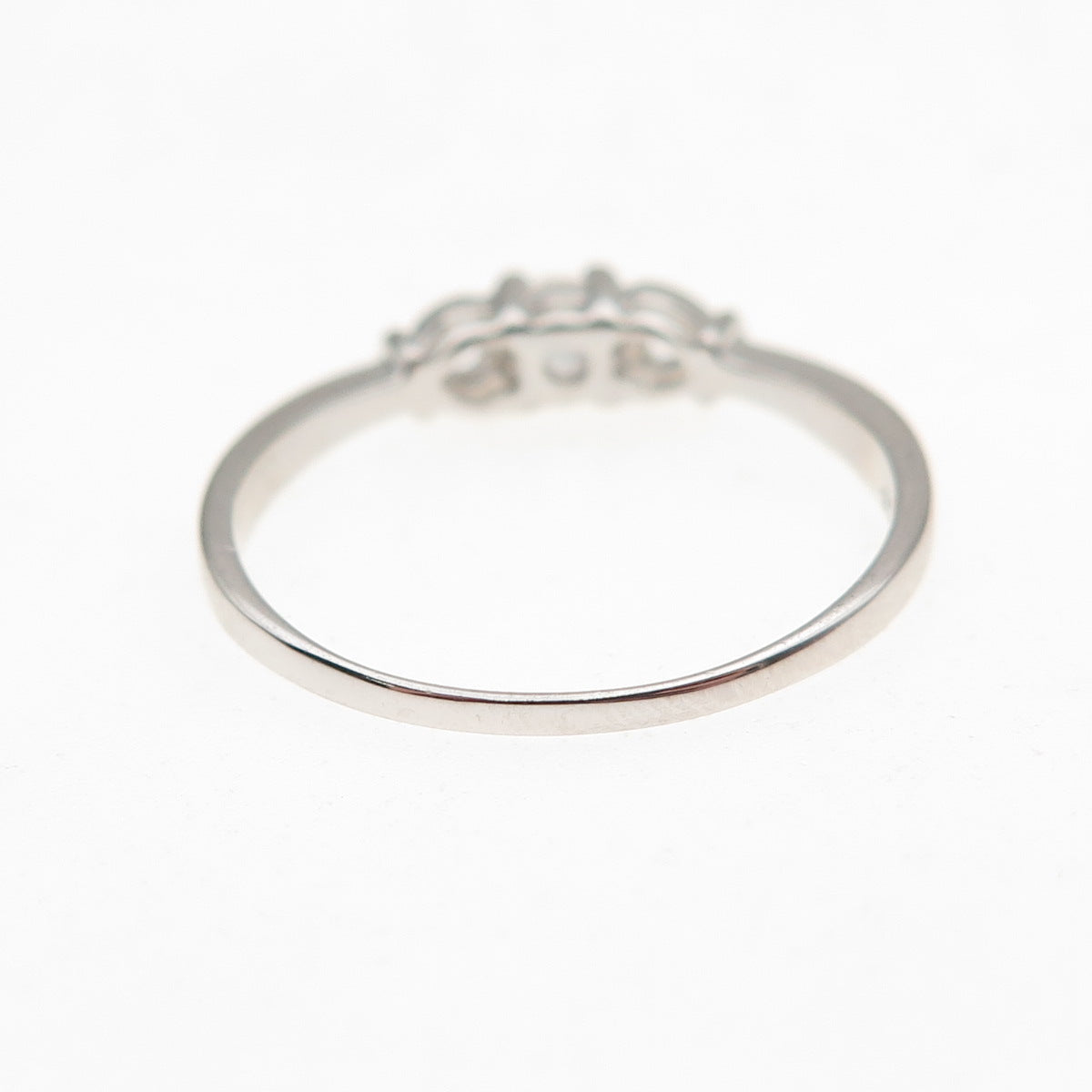 925 Sterling Silver Round-Cut C Z Heart Engagement Ring Size 8
