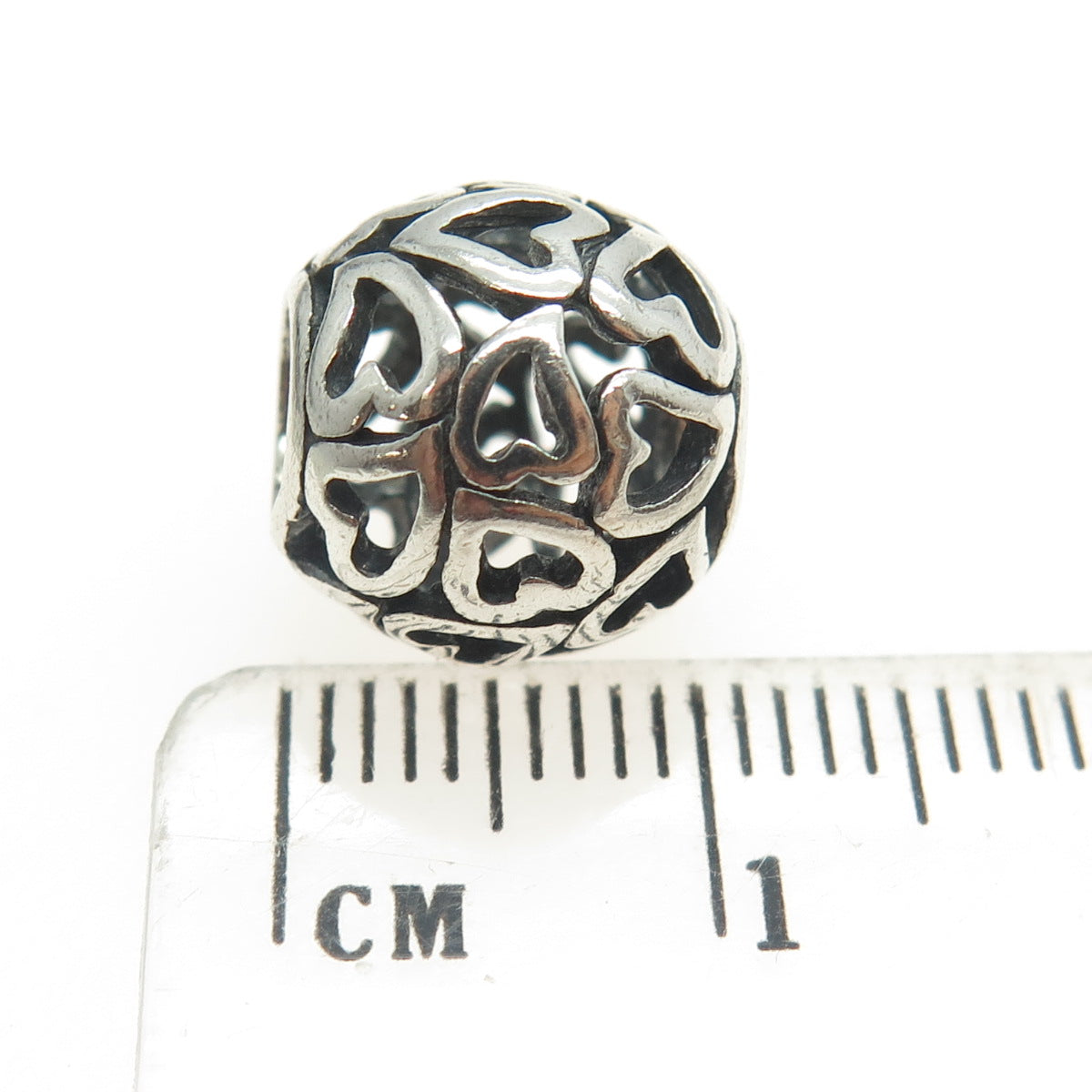 CHAMILIA 925 Sterling Silver Loving Heart Bead Charm