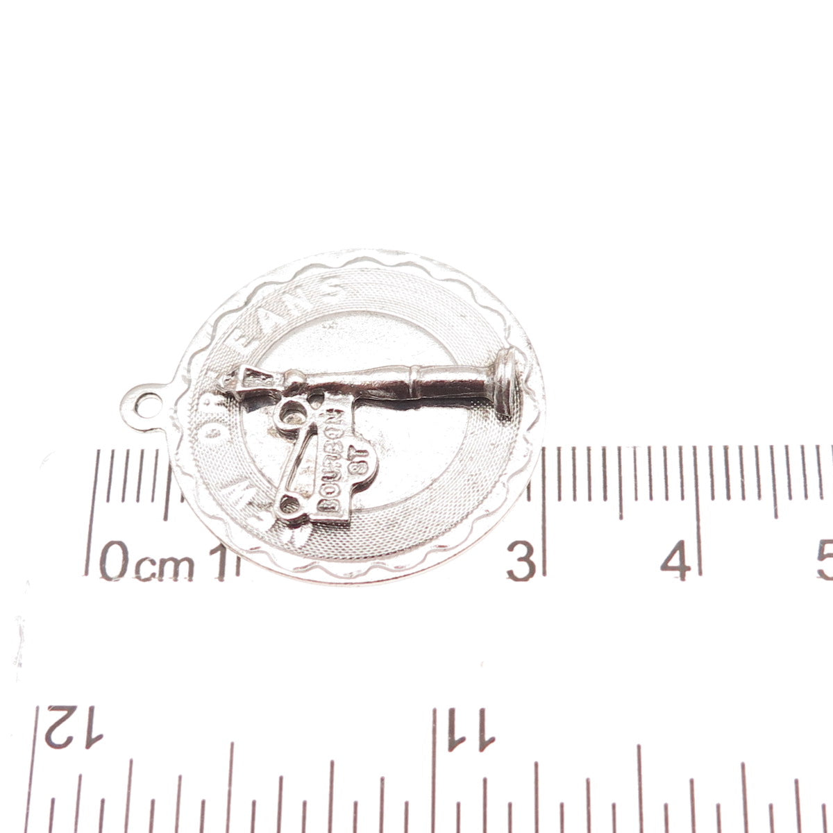 Elco 925 Sterling Silver Vintage Bourbon Street New Orleans Charm Pendant