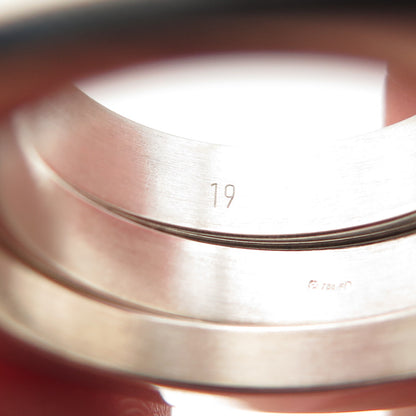 Gucci Sterling Silver Vintage Italy SET of 3 Hexagon Stackable Rings Size 8.75