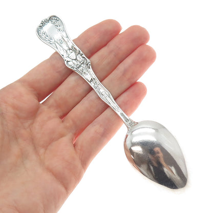 WATSON 925 Sterling Silver Antique Art Deco Wyoming States & Cities Coffee Spoon