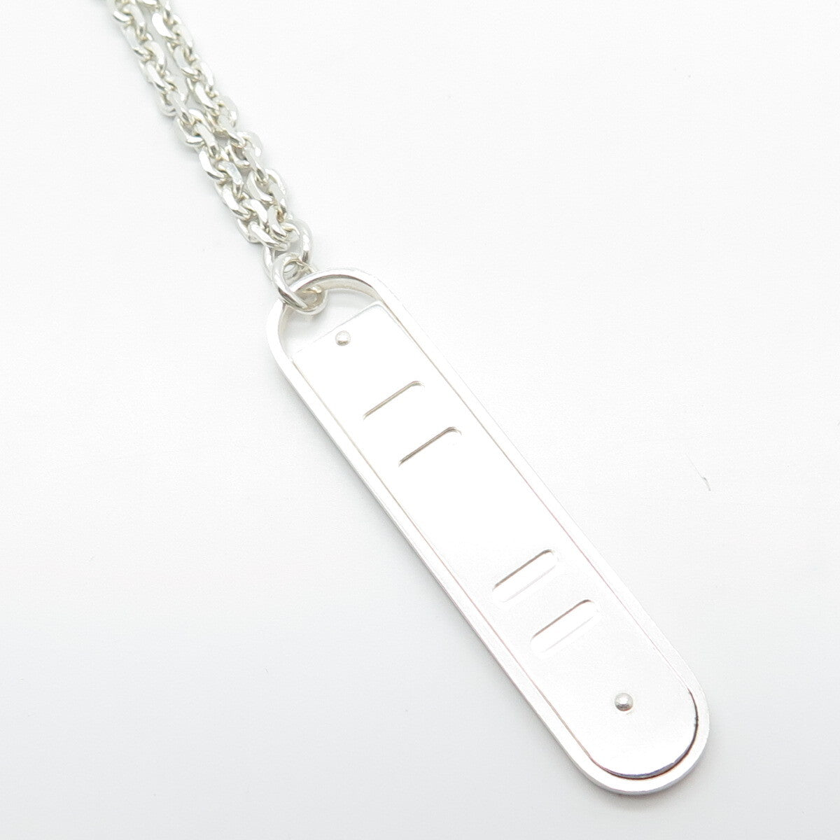 925 Sterling Silver Vintage Rolo Chain Necklace 18"