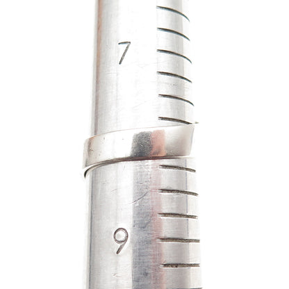 SAJEN Sterling Silver Vintage Moonstone Druzy Iolite & Blue Topaz Ring Size 8.25