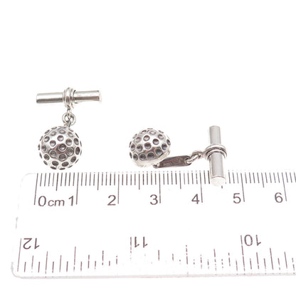Christofle 925 Sterling Silver Vintage Golf Ball Cufflinks