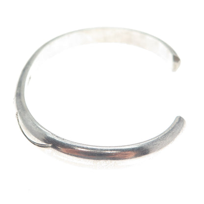 Old Pawn 925 Sterling Silver Vintage Southwestern Adjustable Cuff Bracelet 6.25"