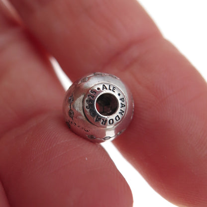 Pandora 925 Sterling Silver C Z Essence Trust Slide Bead Charm