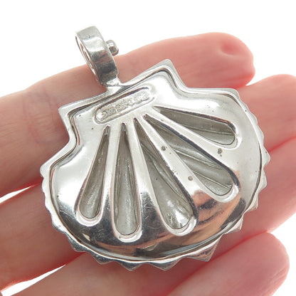 ESPO SIG Joseph Esposito 925 Sterling Silver Vintage Seashell Snap Pendant