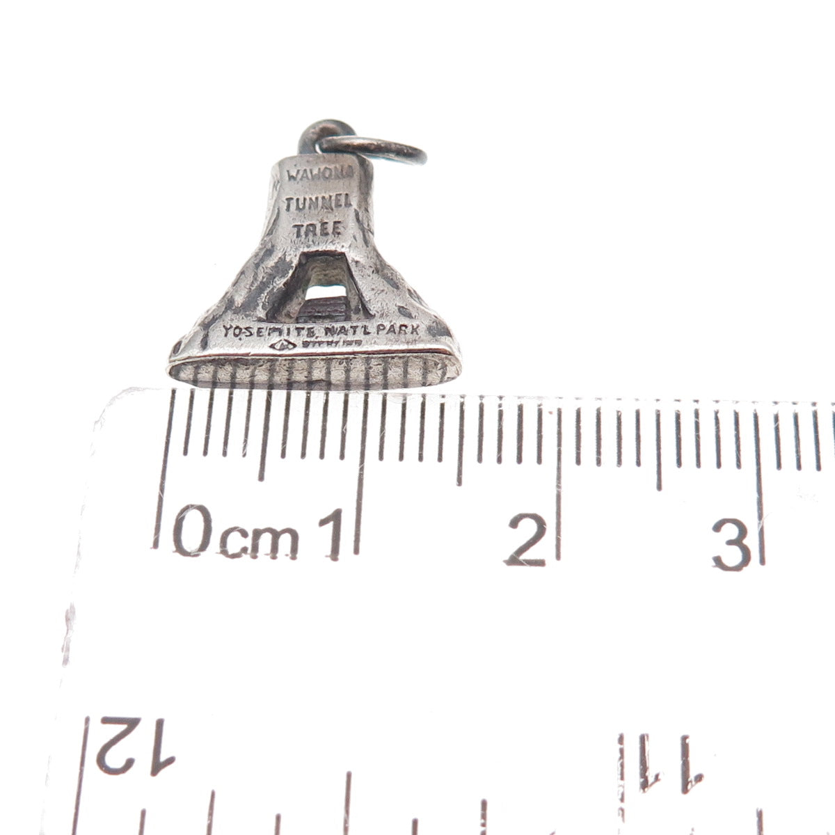 Bates & Klinke 925 Sterling Silver Vintage Wawona Tunnel Tree 3D Charm Pendant