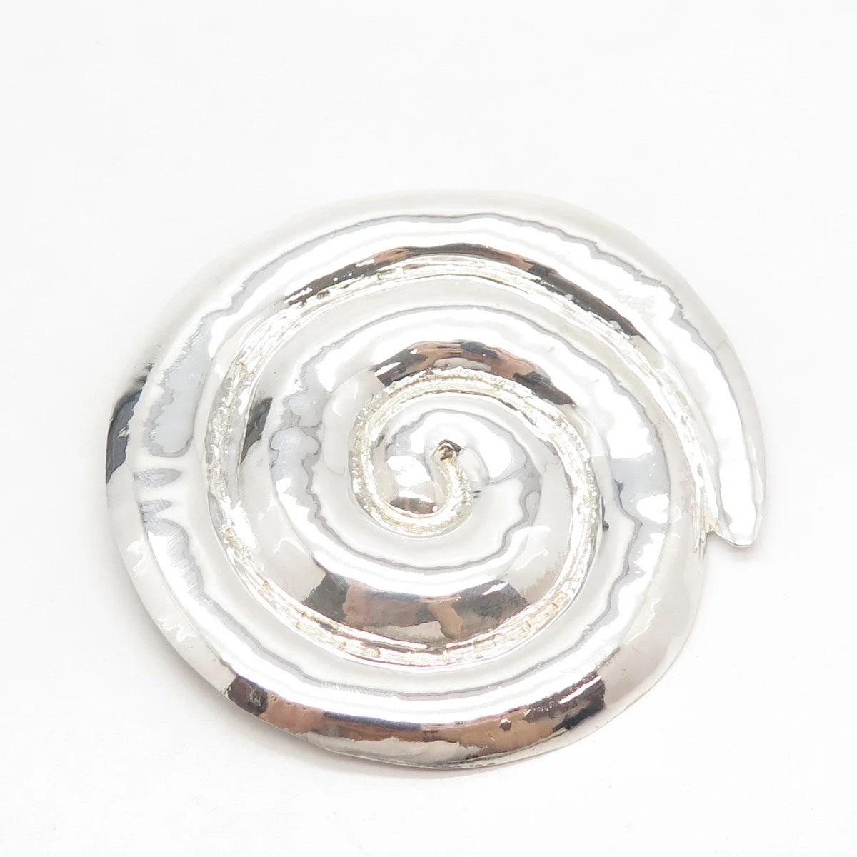 925 Sterling Silver Vintage Amrita Swirl / Spiral Slide Pendant