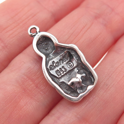 Betty Thomas Sanel Navajo Old Pawn Sterling Silver Vintage 1993 Kachina Pendant