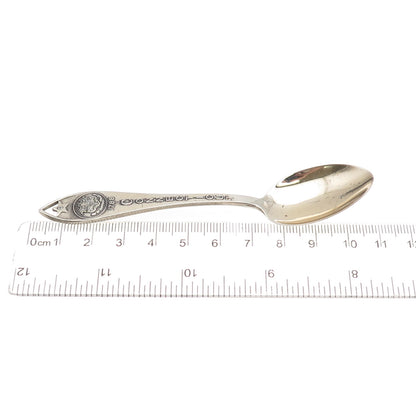 Bell Trading Post 925 Sterling Antique Art Deco Connecticut State Coffee Spoon