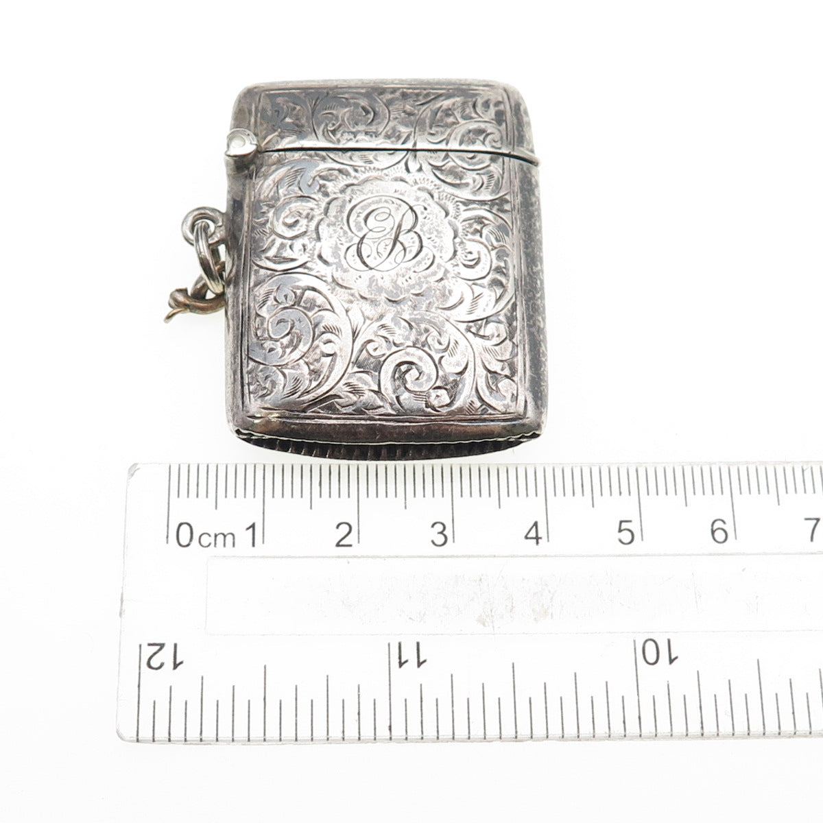 Constantine & Floyd 925 Sterling Antique 1912 Birmingham Match Safe / Vesta Case