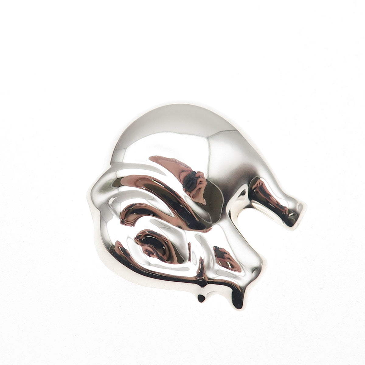 925 Sterling Silver Vintage Mexico Elephant Pin Brooch / Pendant