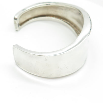 MICHAEL DAWKINS 925 Sterling Silver Vintage Modernist Adjustable Bracelet 7.25"