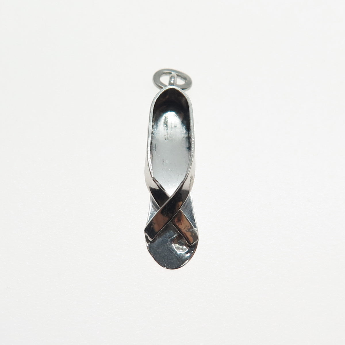 Joseph M. Shanholtz 925 Sterling Antique Art Deco Shoe Oxidized Mini 3D Pendant