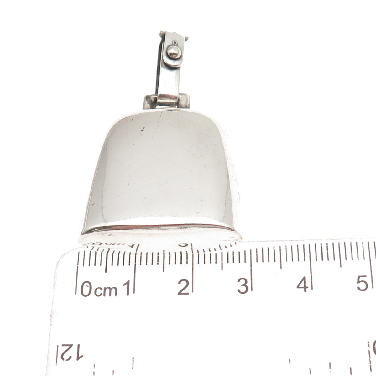 Webster 925 Sterling Silver Antique Art Deco Bell Rattle Pendant