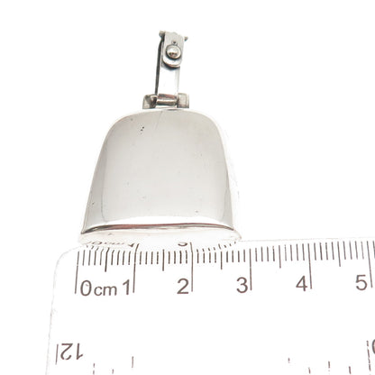 Webster 925 Sterling Silver Antique Art Deco Bell Rattle Pendant