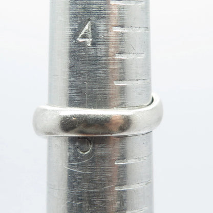 925 Sterling Silver C Z Wide Bypass Ring Size 5