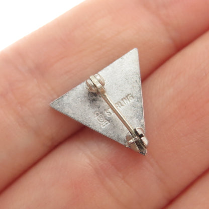 925 Sterling Silver Vintage Enamel Student National Education Association Pin