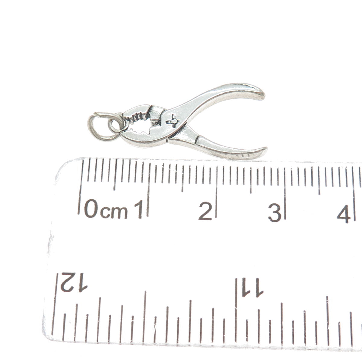 925 Sterling Silver Vintage Pliers Charm Pendant