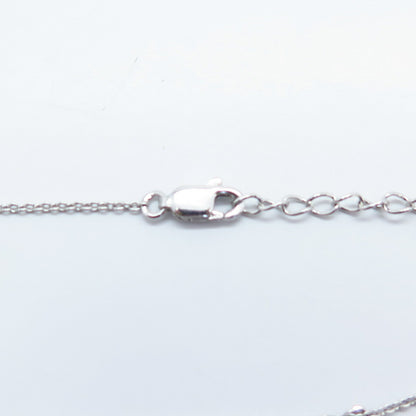 925 Sterling Silver Assorted Charm Rolo Link Anklet 9.75"