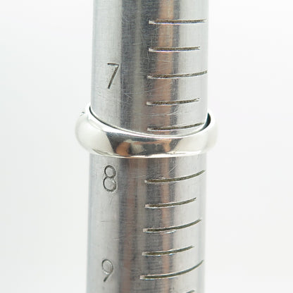 CHAPAL ZENRAY 925 Sterling Silver Vintage Animal Pattern Oxidized Ring Size 7.75