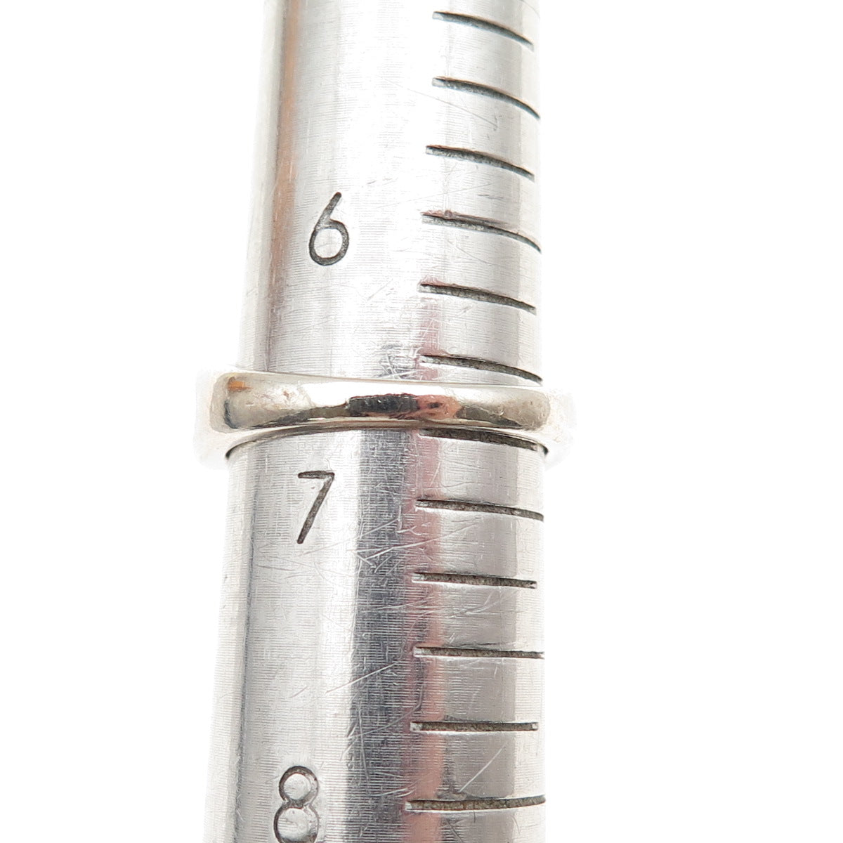 SUN 925 Sterling Silver Real Round-Cut Diamond Bypass Ring Size 6.75
