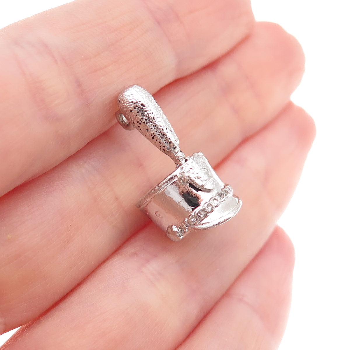 Kinney 925 Sterling Silver Vintage Drum Majorette Band Leader Hat Charm Pendant