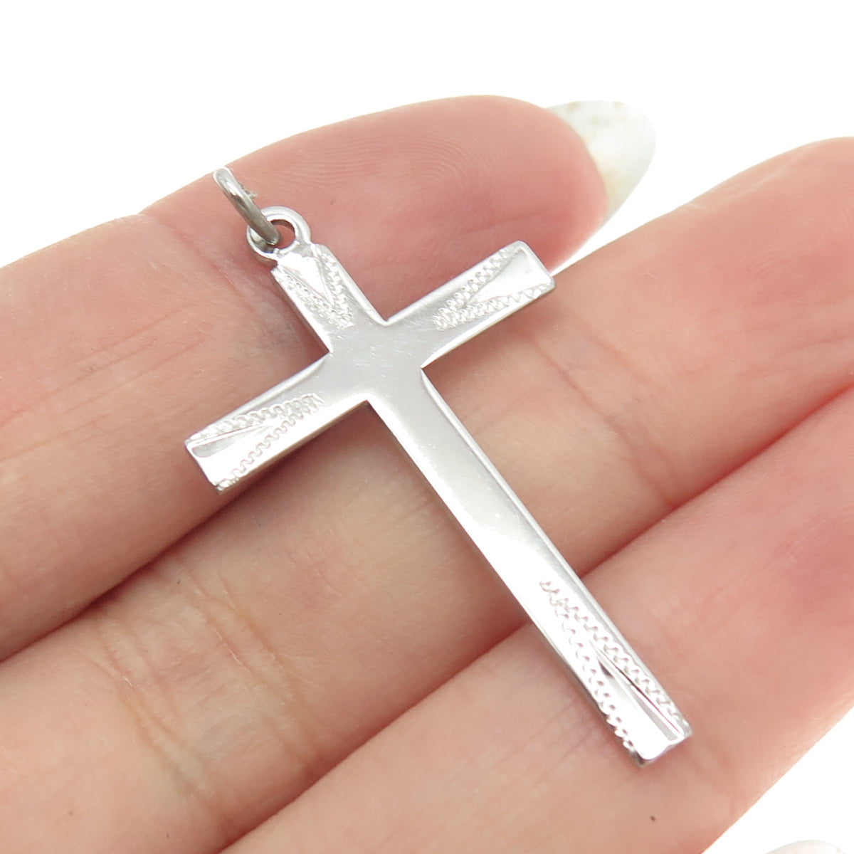 ANTAYA 925 Sterling Silver Vintage Cross Religious Charm Pendant