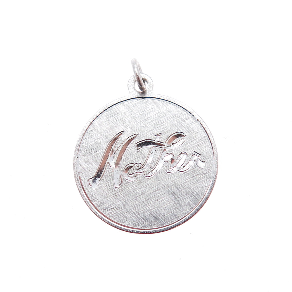 GRIFFITH & SONS CO. 925 Sterling Silver Vintage Engraved Mother Charm Pendant