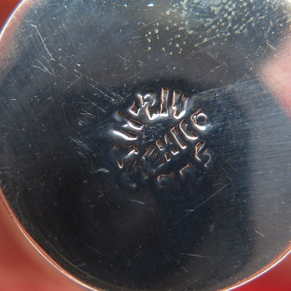 925 Sterling Silver Vintage Mexico Ornate Floral Snuff / Pill Box