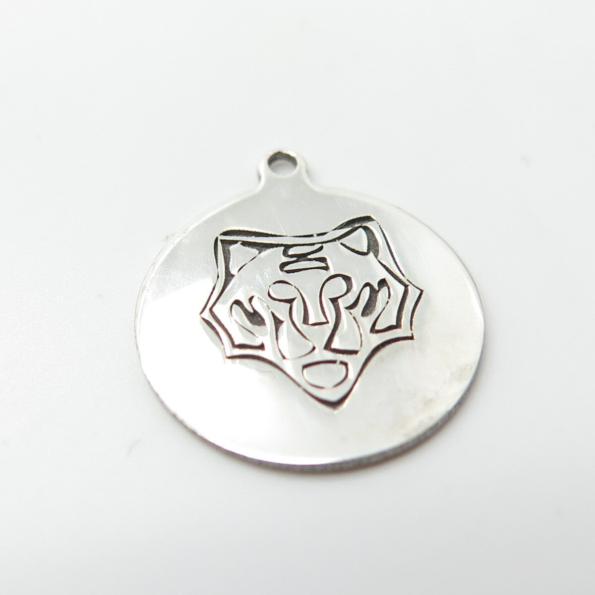 925 Sterling Silver USA Two In Town Tiger Charm Pendant