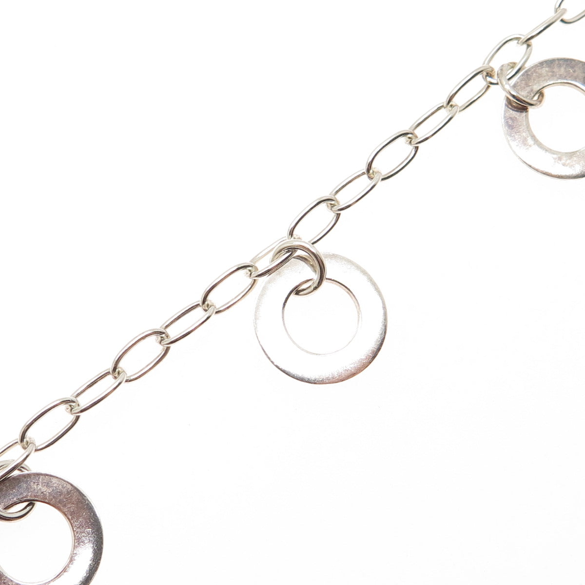 925 Sterling Silver Vintage Love Peace Strength Passion Friendship Bracelet 7"