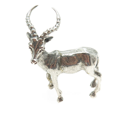 925 Sterling Silver Vintage Italy Impala Table Figurine