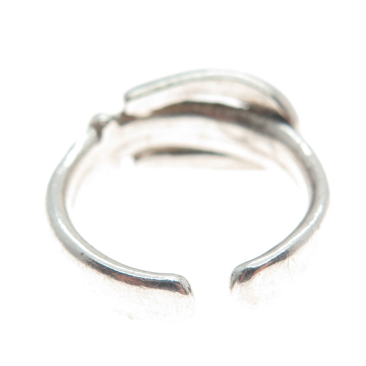 925 Sterling Silver Vintage Belt Buckle Adjustable Ring Size 6.75