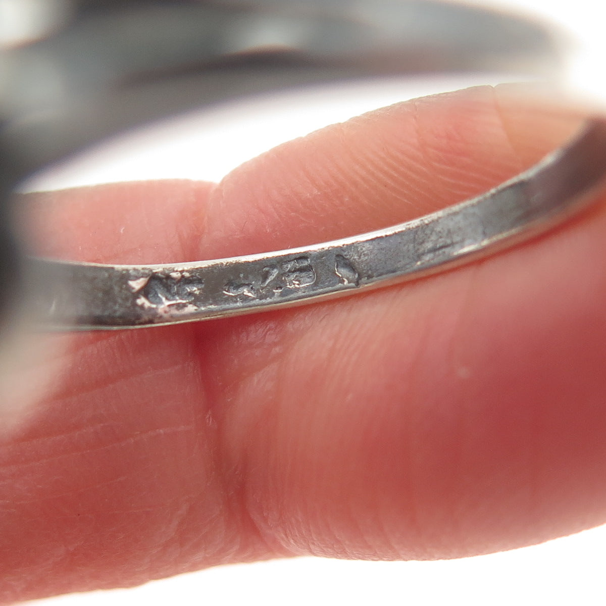 Chapal Zenray Sterling Silver Vintage Real Multi-Gem Butterfly Ring Size 10.75