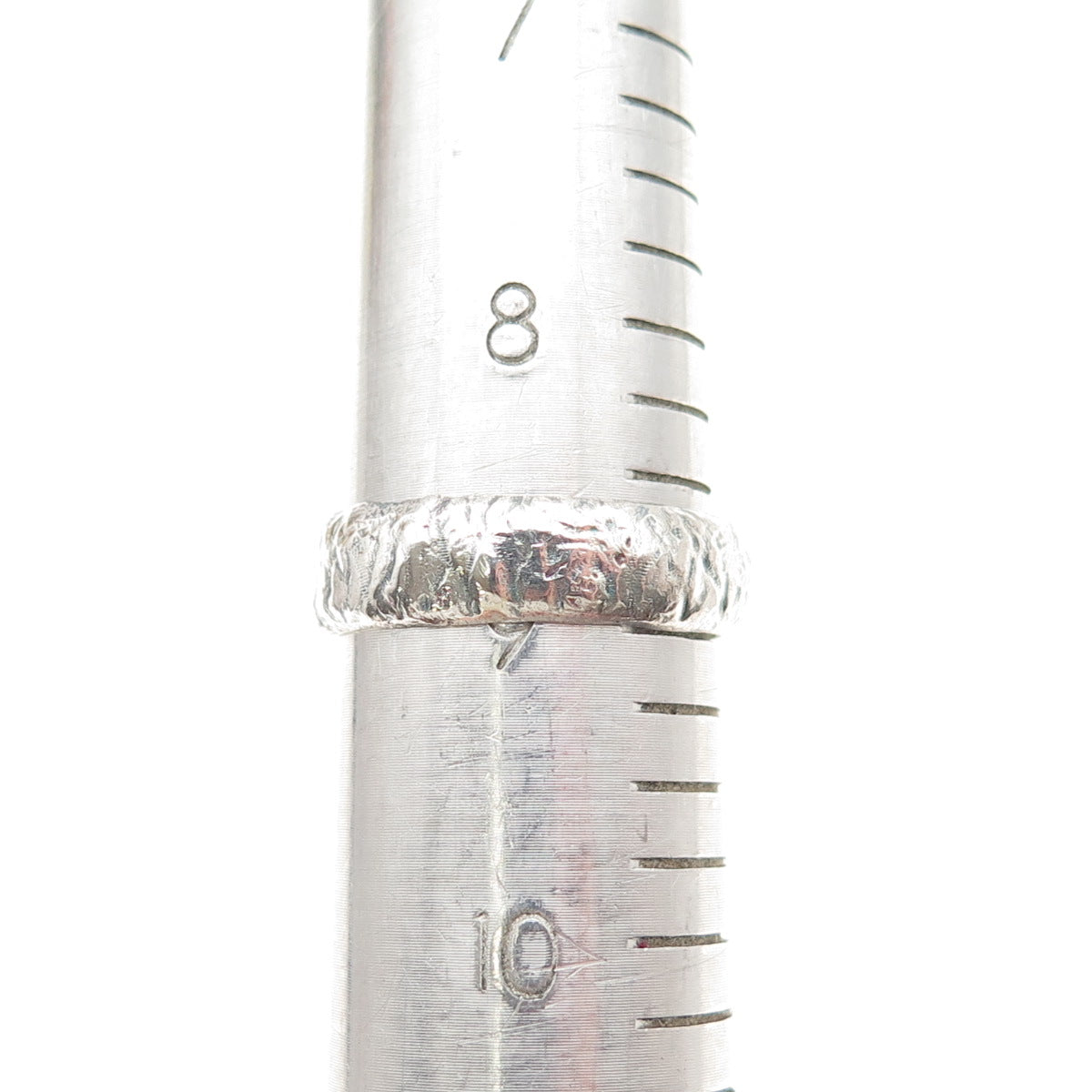 925 Sterling Silver Vintage Real Green Amethyst Modernist Oxidized Ring Size 9