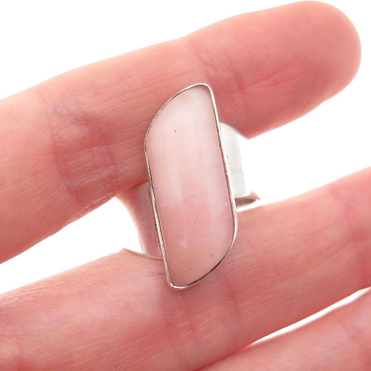 Jay King Desert Rose 925 Sterling Silver Vintage Real Pink Quartz Ring Size 8