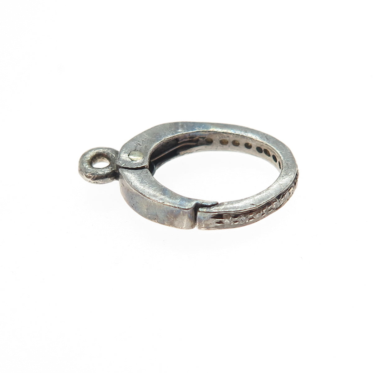 925 Sterling Silver Real Round-Cut Diamond Bracelet / Necklace Lobster Lock