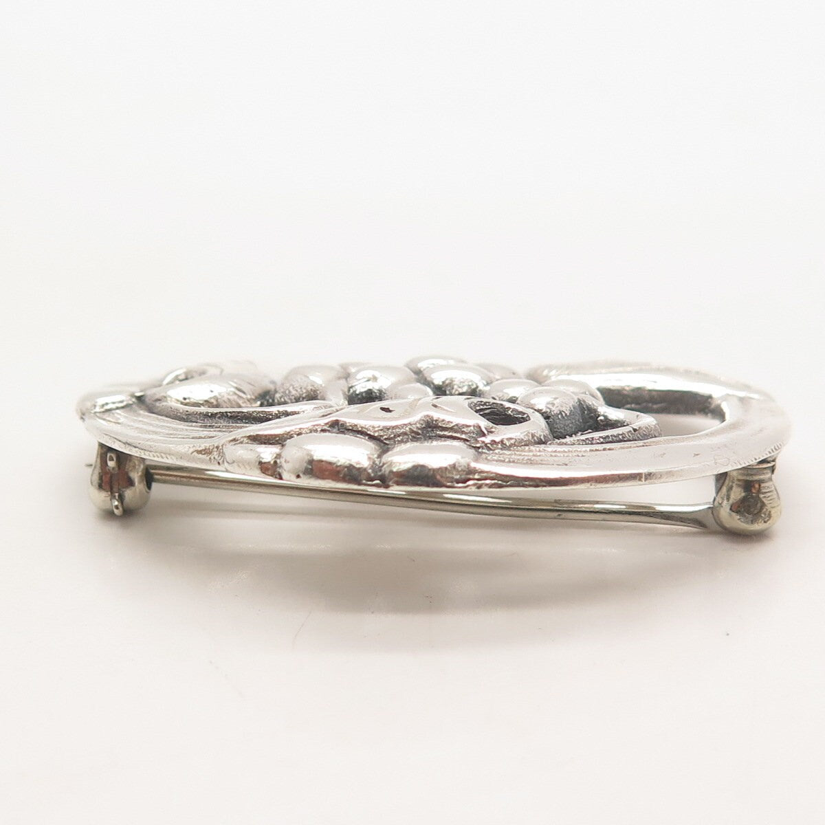 925 Sterling Silver Vintage Modernist Pin Brooch