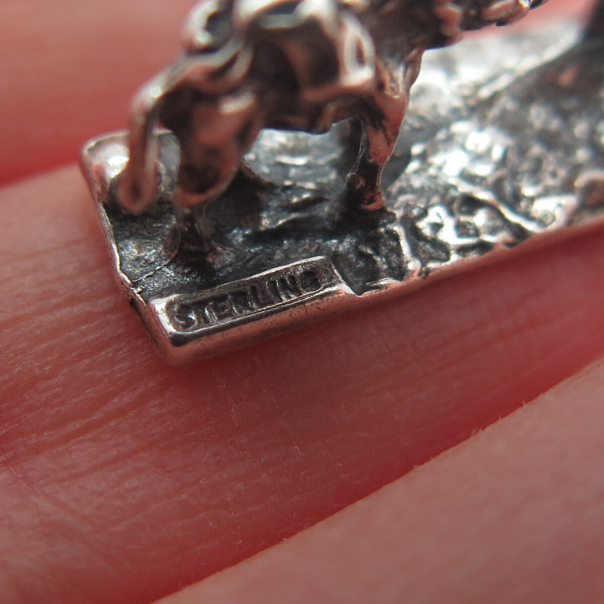 925 Sterling Silver Vintage Gold Miner with Donkey Oxidized 3D Pendant