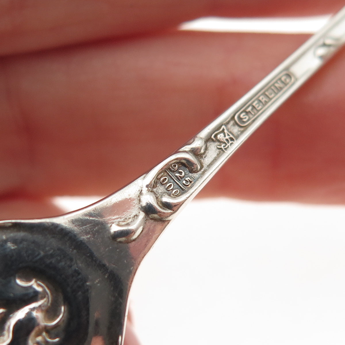 TOWLE 925 Sterling Silver Antique 1895 Rustic Solid Piece Cream Ladle
