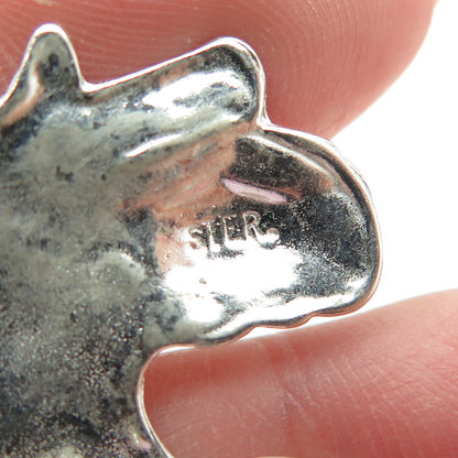 925 Sterling Silver Vintage Terrier Dog Pin Brooch