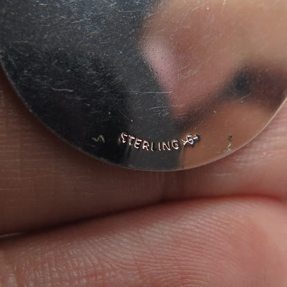 925 Sterling Silver Vintage Griffith and Sons Co. "Happy Birthday" Round Pendant