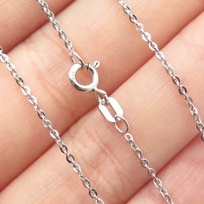 925 Sterling Silver Heart & Round-Cut Champagne White C Z Chain Necklace 18"