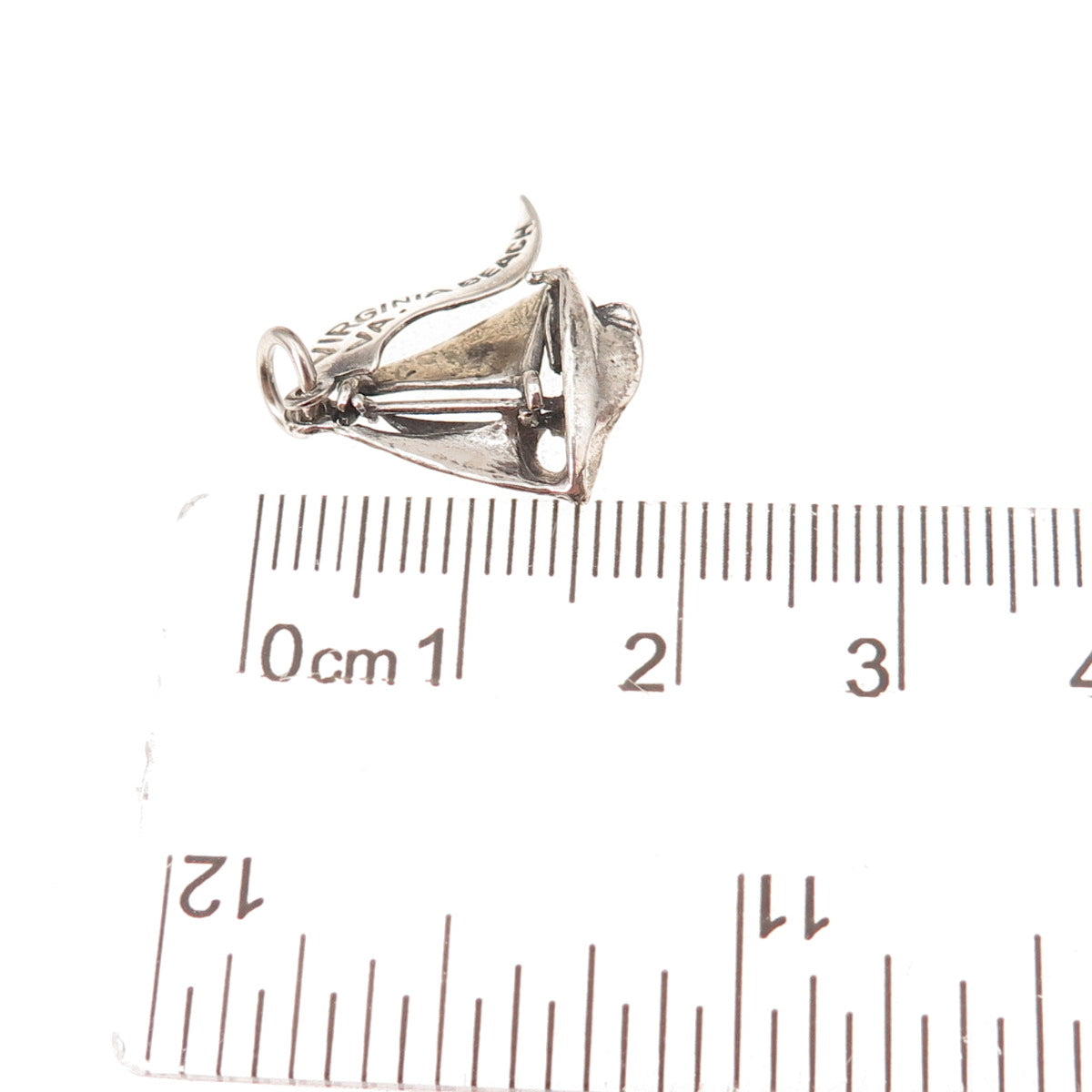 Pacific Jewelry Sterling Silver Vintage Sailboat Virginia Beach Charm Pendant