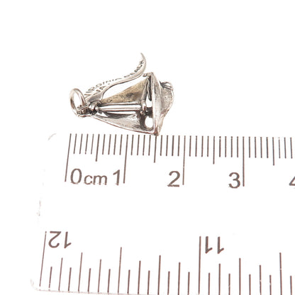 Pacific Jewelry Sterling Silver Vintage Sailboat Virginia Beach Charm Pendant