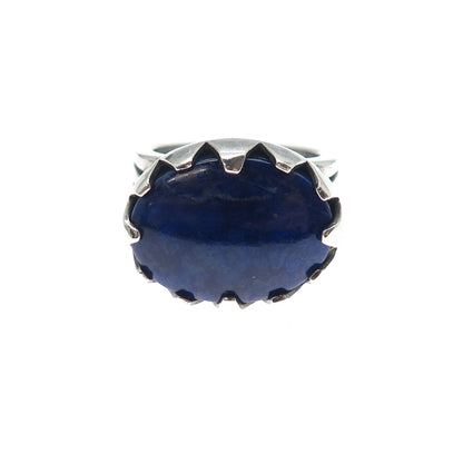 CODY Santa Fe 925 Sterling Silver Vintage Real Lapis Lazuli Ring Size 8.25